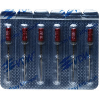 CC+File (363) (31 mm) (ISO 55), K-reszelő (kézzel), Fogantyú - műanyag ISO 55 sterilen csomagolva, ISO színkódolt, Nemesacél, 31 mm, 6 darab