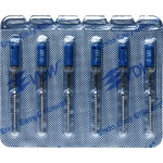 CC+File (363) (31 mm) (ISO 60), K-reszelő (kézzel), Fogantyú - műanyag ISO 60 sterilen csomagolva, ISO színkódolt, Nemesacél, 31 mm, 6 darab