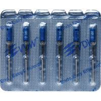 CC+File (363) (31 mm) (ISO 60), K-reszelő (kézzel), Fogantyú - műanyag ISO 60 sterilen csomagolva, ISO színkódolt, Nemesacél, 31 mm, 6 darab