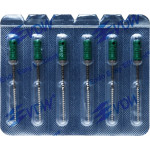 CC+File (363) (31 mm) (ISO 70), K-reszelő (kézzel), Fogantyú - műanyag ISO 70 sterilen csomagolva, ISO színkódolt, Nemesacél, 31 mm, 6 darab