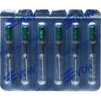 CC+File (363) (31 mm) (ISO 70), K-reszelő (kézzel), Fogantyú - műanyag ISO 70 sterilen csomagolva, ISO színkódolt, Nemesacél, 31 mm, 6 darab