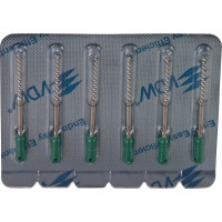 CC+File (363) (31 mm) (ISO 130), K-reszelő (kézzel), Fogantyú - műanyag ISO 130 sterilen csomagolva, ISO színkódolt, Nemesacél, 31 mm, 6 darab