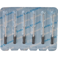 CC+File (363) (31 mm) (ISO 140), K-reszelő (kézzel), Fogantyú - műanyag ISO 140 sterilen csomagolva, ISO színkódolt, Nemesacél, 31 mm, 6 darab