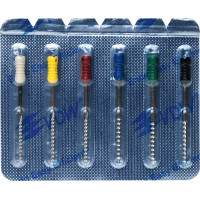 CC+File (363) (31 mm) (ISO 90-140), K-reszelő (kézzel), Fogantyú - műanyag ISO 90-140 sterilen csomagolva, ISO színkódolt, Nemesacél, 31 mm, 6x1 darab