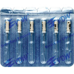 CC+File (373), Hedström reszelő, Fogantyú - műanyag ISO 15 sterilen csomagolva, röntgenopák, Nemesacél, 21 mm, 6 darab