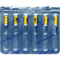 CC+File (373), Hedström reszelő, Fogantyú - műanyag ISO 20 sterilen csomagolva, röntgenopák, Nemesacél, 21 mm, 6 darab