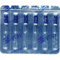 CC+File (373), Hedström reszelő, Fogantyú - műanyag ISO 30 sterilen csomagolva, röntgenopák, Nemesacél, 21 mm, 6 darab