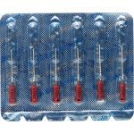 CC+File (373), Hedström reszelő, Fogantyú - műanyag ISO 110 sterilen csomagolva, röntgenopák, Nemesacél, 21 mm, 6 darab