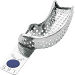 PERMA-LOCK Abformlöffel - 1 db, felső jobb alsó bal parciális, perforált, kék, 2804-L6S - 2804-L6S