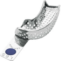 PERMA-LOCK Abformlöffel - 1 db, felső jobb alsó bal parciális, perforált, kék, 2804-L6S - 2804-L6S