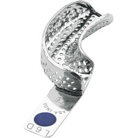 PERMA-LOCK Abformlöffel - 1 db, felső bal alsó jobb parciális, perforált, kék, 2804-L6D - 2804-L6D