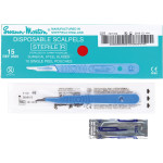 Swann-Morton® Skalpelle - 10 darabos csomag, Nr. 15 + Grip - 44045