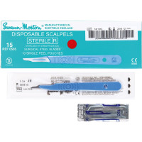 Swann-Morton® Skalpelle - 10 darabos csomag, Nr. 15 + Grip - 44045 Swann-Morton® Skalpelle - 10 darabos csomag, Nr. 15 + Grip - 44045
