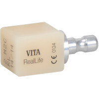 Vitablocs (RealLife) (Sirona) (C 14) (2M2), CAD/CAM-blokk (Kerámia), négyzet alakú, Földpátok kerámia, 5 darab