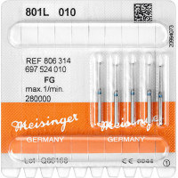 Diamanten 801L, gyémántcsiszoló, kék, ISO 010, FG, 5 darab