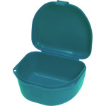 Schienen/Retainerboxen - Packung 12 Stück tief, türkis - 25X550J