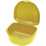 Retainer Box, (79 x 70 x 38 mm), Tároló box, sárga, neon, 12 darab