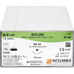 Nylon Monofil - 36 darabos csomag, , fekete, 45 cm, DS 18, USP 4/0 - 5148
