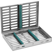 KKD® Instrumenten-Kassetten - 1 db, szürke, für 10 Instrumente - 11990GR