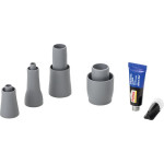 Adapter - Készlet – 4 Adapter grau, für Saug- und Speichelzieherschläuche - 7600A360-50