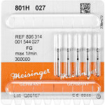 Diamanten 801, gyémántcsiszoló, fekete, ISO 027, FG, 5 darab