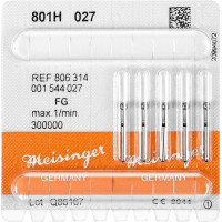 Diamanten 801, gyémántcsiszoló, fekete, ISO 027, FG, 5 darab