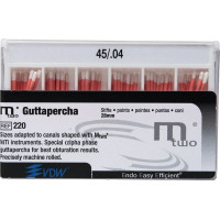 Mtwo (28 mm) (4 %) (ISO 45), Guttapercha-csúcs, ISO 45 rózsaszín, Guttapercha, 28 mm, 60 darab