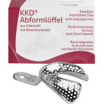 KKD® Abformlöffel unbezahnt - 1 db, alsó-8 FDS, perforált - 318