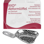 KKD® Abformlöffel unbezahnt - 1 db, felső-4 FDS, perforált - 314