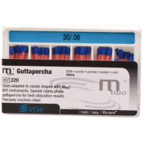 Mtwo (28 mm) (6 %) (ISO 30), Guttapercha-csúcs, ISO 30 rózsaszín, Guttapercha, 28 mm, 60 darab