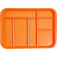 B-Lok Tray - Stück Tray 34 x 24,5 x 2,2 cm, mit Einteilung neonorange - 20Z451Q