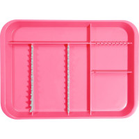 B-Lok Tray - Stück Tray 34 x 24,5 x 2,2 cm, mit Einteilung neonpink - 20Z451S