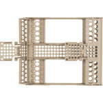 E-Z Jett Kassetten - Stück 20,2 x 17,9 x 3 cm, für 10 Instrumente beige - 50Z930G