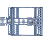 E-Z Jett Kassetten - 1 db, 20,2 x 17,9 x 3 cm, für 10 Instrumente kék - 50Z930B