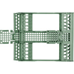 E-Z Jett Kassetten - Stück 20,2 x 17,9 x 3 cm, für 10 Instrumente hellgrün - 50Z930D