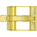 E-Z Jett Kassetten - Stück 20,2 x 17,9 x 3 cm, für 10 Instrumente neongelb - 50Z930O