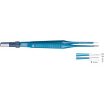 Bipolare-Pinzetten - 1 db, 16 cm, gerade, Spitzenbreite: 0,3 mm, spitz, kék - 80-910-16-04