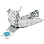 Lenyomatkanál - 1 db, perforált, türkiz - 2801-L4