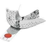 Lenyomatkanál - 1 db, alsó, perforált, piros - 2801-L3