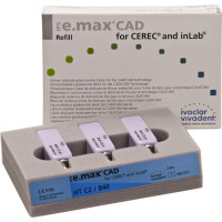 IPS e.max CAD-on-Technik - 3 darabos csomag, méret B40, C2 HT - 634596