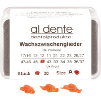 Wachseinzelteile Packung 15 darab, Größe B, 44, UK prämolar