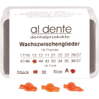 Wachseinzelteile Packung 15 darab, Größe B, 45, UK prämolar