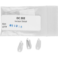 Bioclear Matrizensystem - csomag 50 Matrizen DC202, Schneidezahn distal - 302021