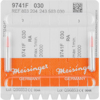 Diamantpolierer 9741, gyémánt-kerámia-polírozó, rózsaszín ISO 030, FG, 2 darab