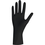 BLACK LATEX - 100 darabos csomag, puderfrei, fekete, S - 2902