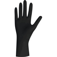 BLACK LATEX - 100 darabos csomag, puderfrei, fekete, S - 2902