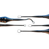 BLACKline - Stück  MICROflex Rhodium 3 x 6 mm oval