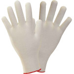 Baumwoll-Trikothandschuhe - zacskó 50 x 12 Paar fehér, méret 7 - 1370