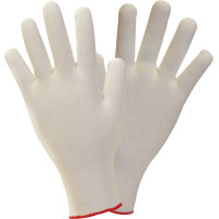 Baumwoll-Trikothandschuhe - zacskó 50 x 12 Paar fehér, méret 10 - 13100