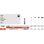 Diamanten 825 - Packung 5 Stück Standard, FG, Figur 304 Linse, 1,5 mm, ISO 040 - 825.314.040